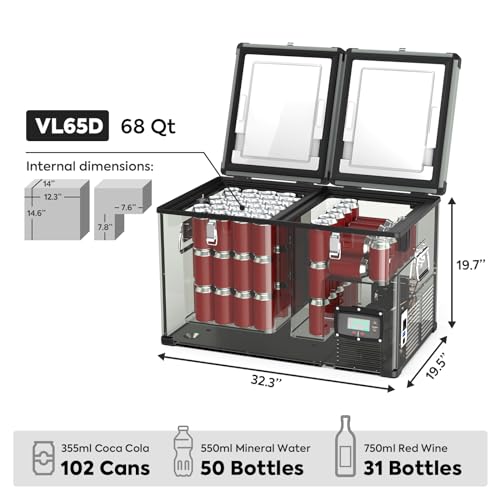 65 Liter Dual Zone Portable Refrigerator M72596