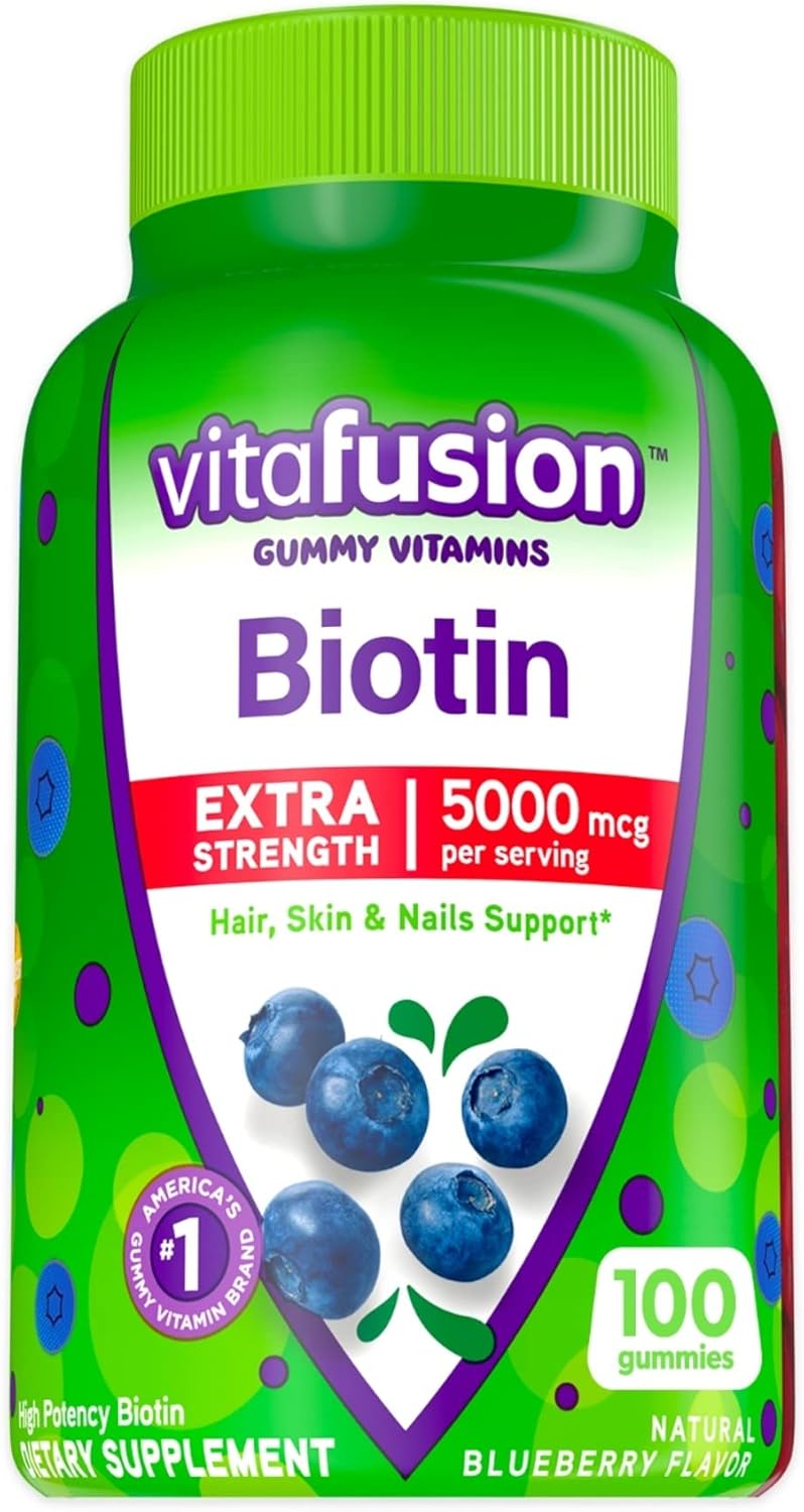 Berry Flavored 5,000 mcg Biotin Gummy Vitamins, 100 Count Z695640
