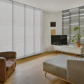 Adjustable Vertical Panel Track Blinds, 45.8" to 86" W, Up to 96" H, Marble U3144
