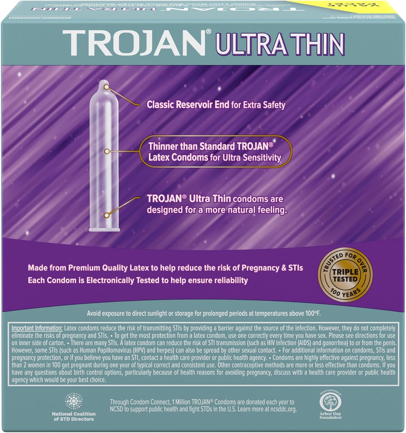 Ultra Thin Lubricated Condoms, 36 Count Y668