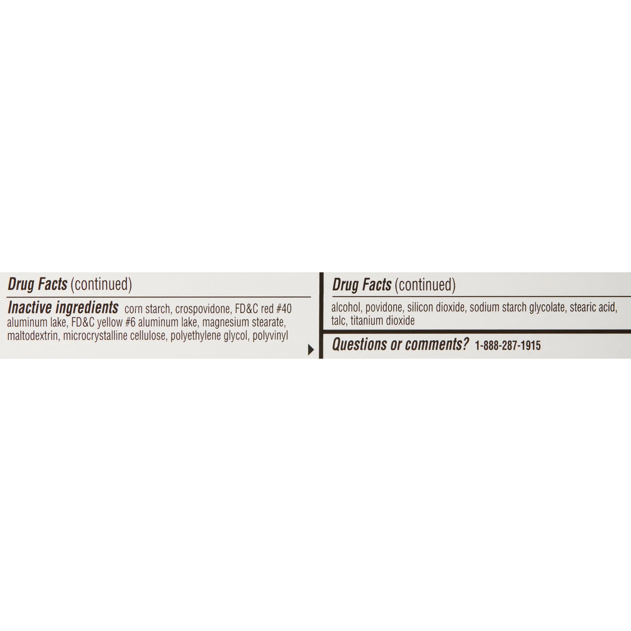 20 Count Sinus Congestion Relief Caplets Y37699
