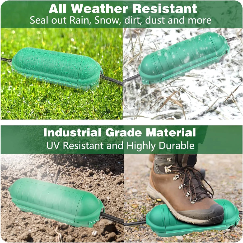 3 Pack Green Weatherproof Electrical Connection Box N491905