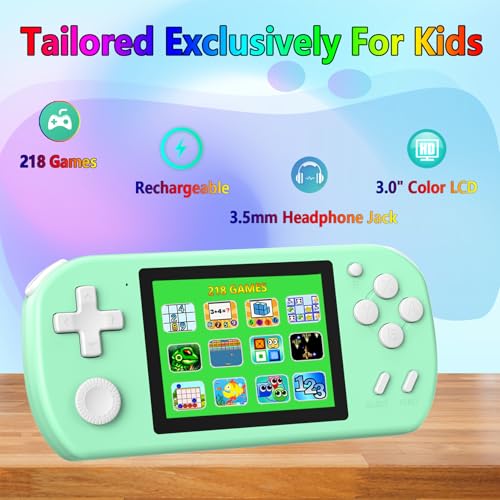 218 Video Games Portable Handheld Gaming Player (Blue) T91703