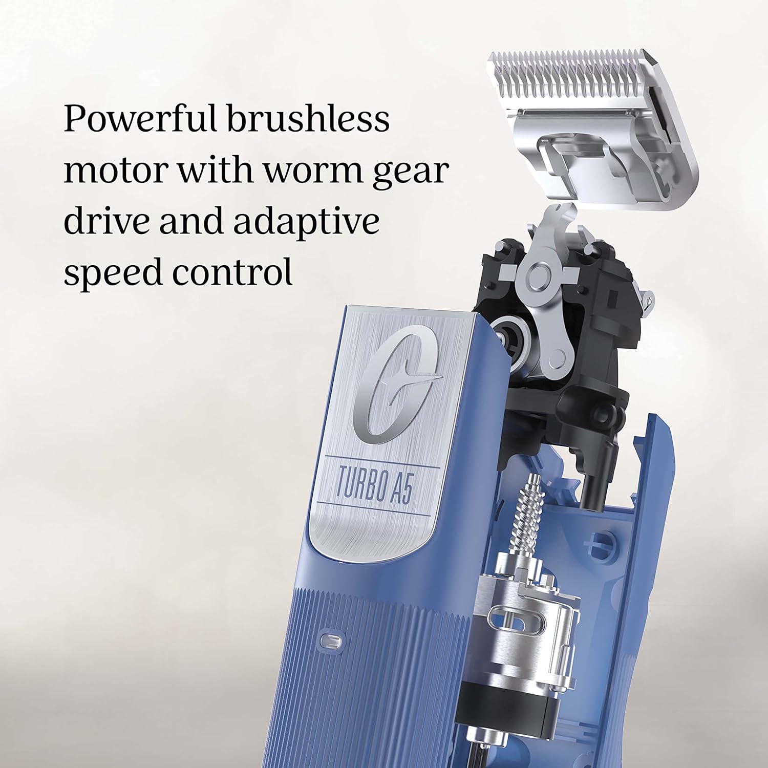 Blue Cordless Animal Clipper with Detachable Blade M848182