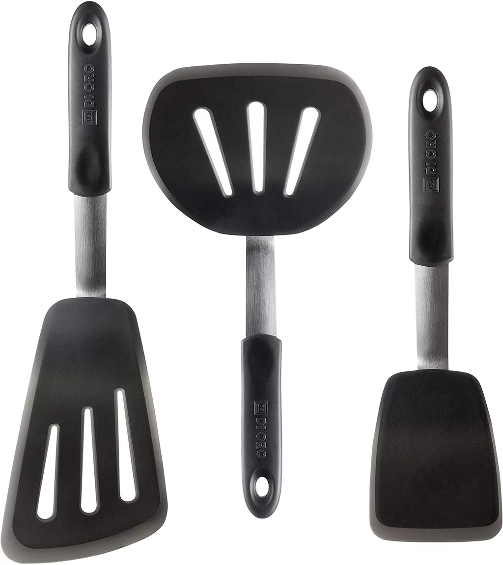 3-Piece Silicone Turner Spatula Set D390