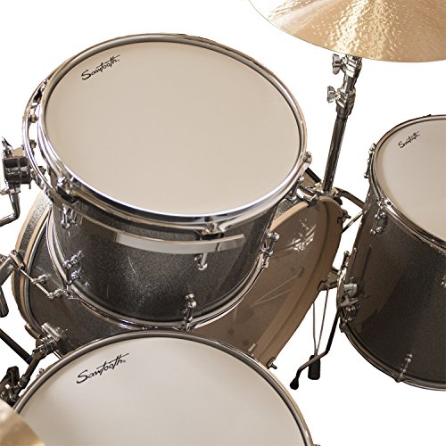 4-Piece Shell Pack with 24" Bass Drum, Silver Sparkle U7054