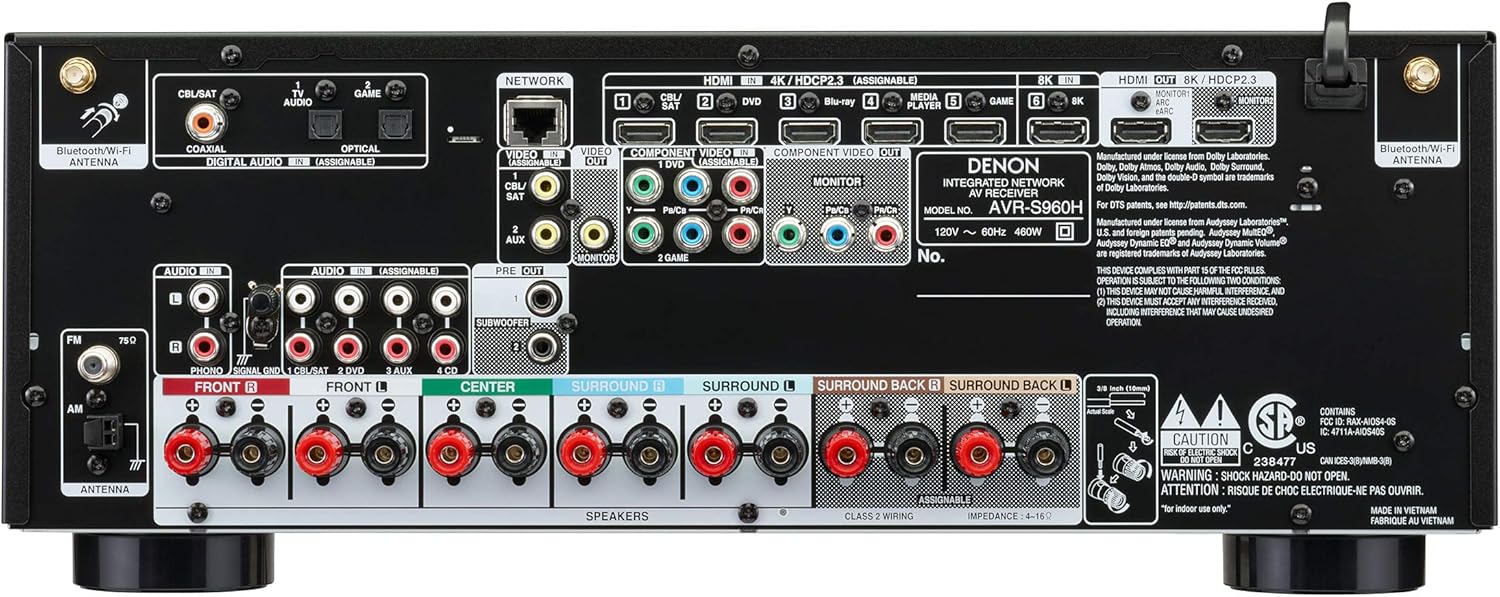 8K Ultra HD 7.2 Channel AV Receiver, Black H238
