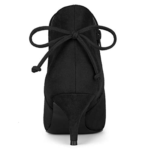 Pointed Toe Kitten Heel Ankle Booties O77432