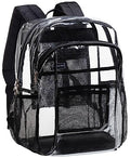 Clear Backpack with Multi-pockets Black G246533