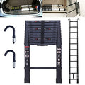 20.5ft Aluminum Telescoping Ladder with 2 Roof Hooks J870