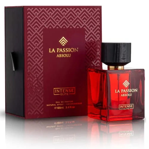 Intense Elite La Passion For Men EDP, Eau de Parfum Men 100ML (3.4Oz), Musk & Amber Perfume H77588