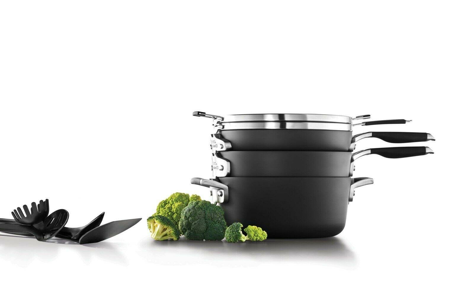 14 Piece Hard-Anodized Nonstick Cookware Set B750877