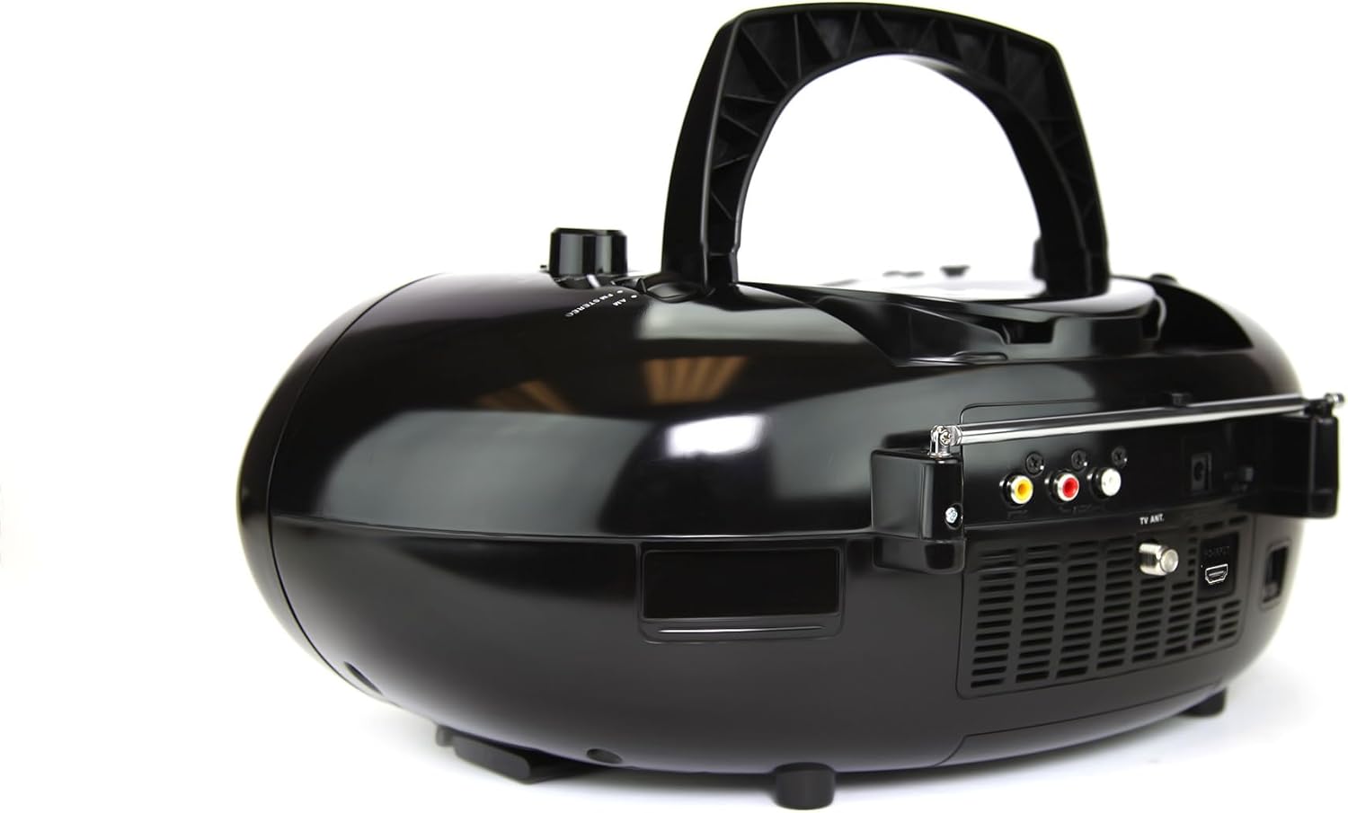 Black 7" Bluetooth DVD Boombox with AM/FM Radio N7025