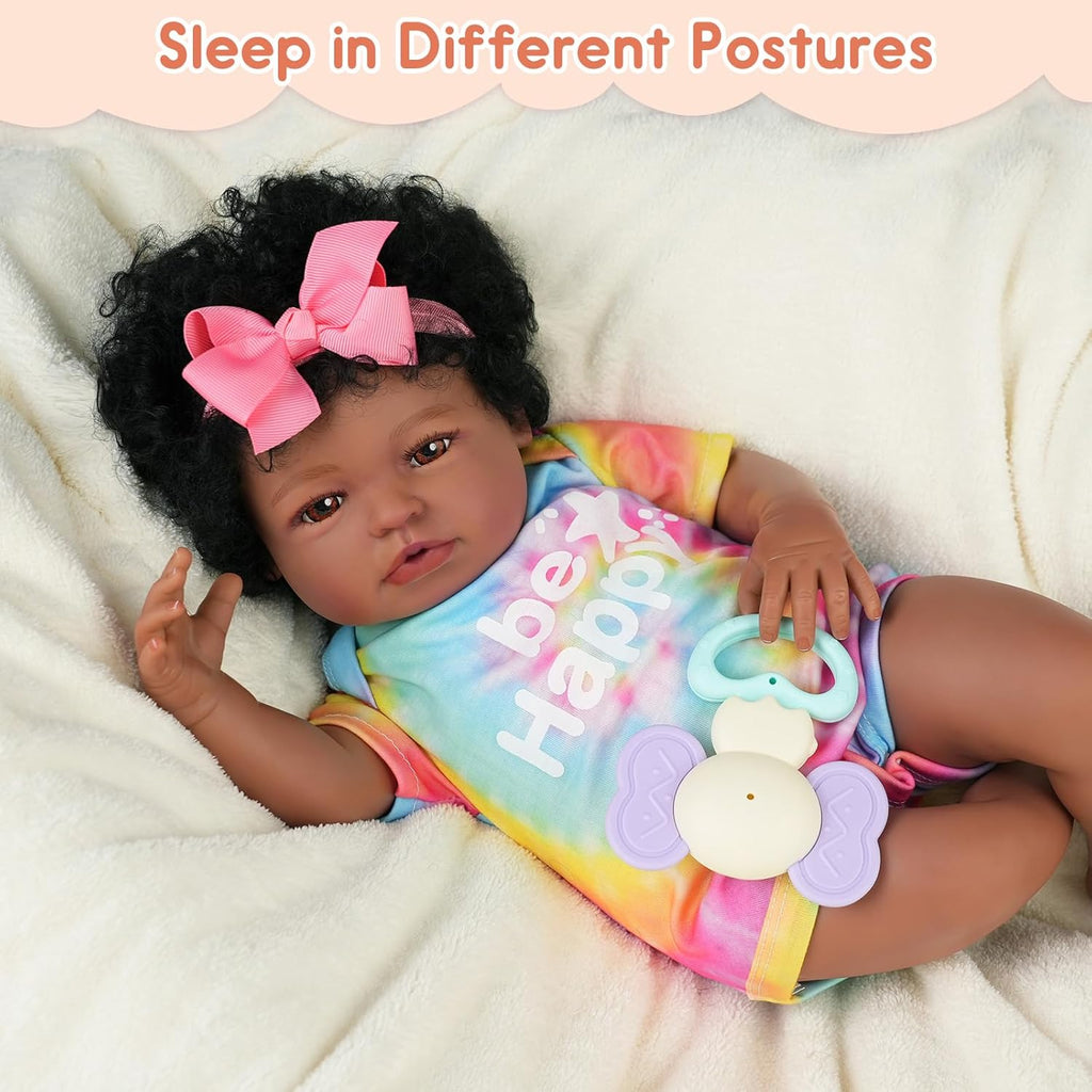 20 Inch Cloth Body Brown Eyes Reborn Baby Doll K872