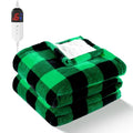 Red Plaid Electric Heated Throw Blanket D1963