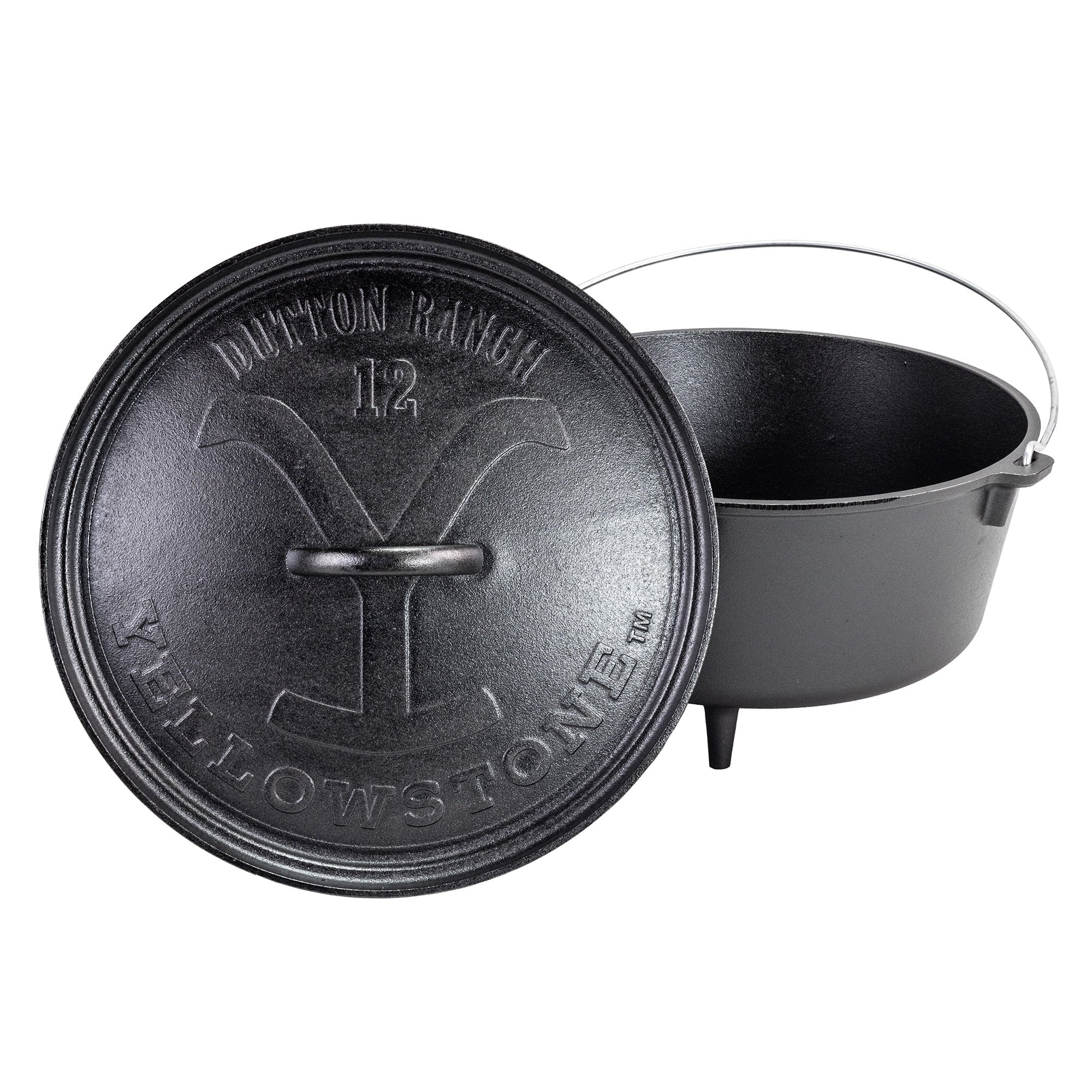 8 Quart Seasoned Cast Iron Camp Dutch Oven O675