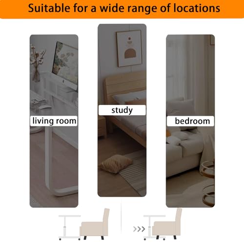 Height Adjustable Overbed Bedside Table with Tilting Panel V519156
