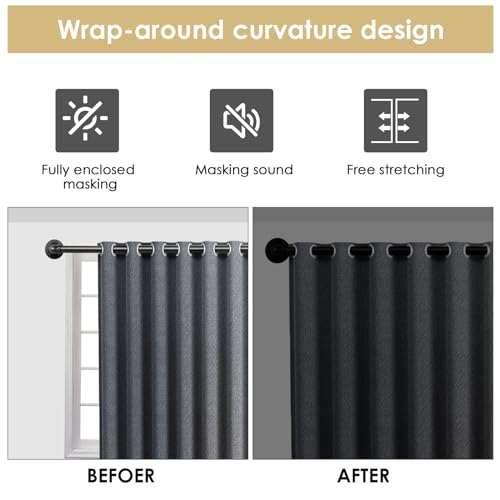 Black Curtain Rod B51808