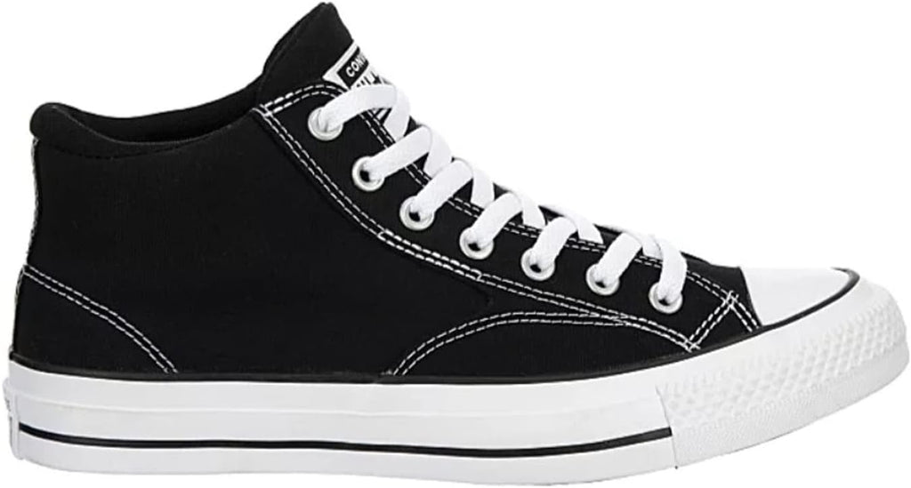 Black White Canvas Mid High Sneaker N259