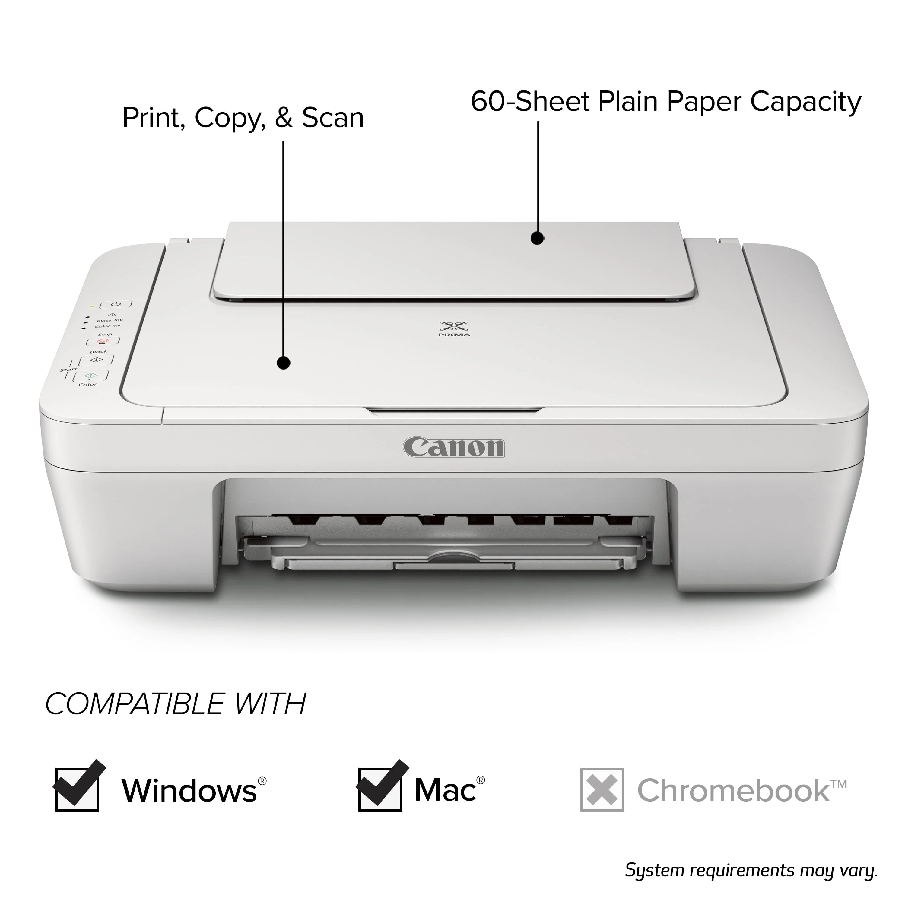 White All-in-One Color Inkjet Printer N555