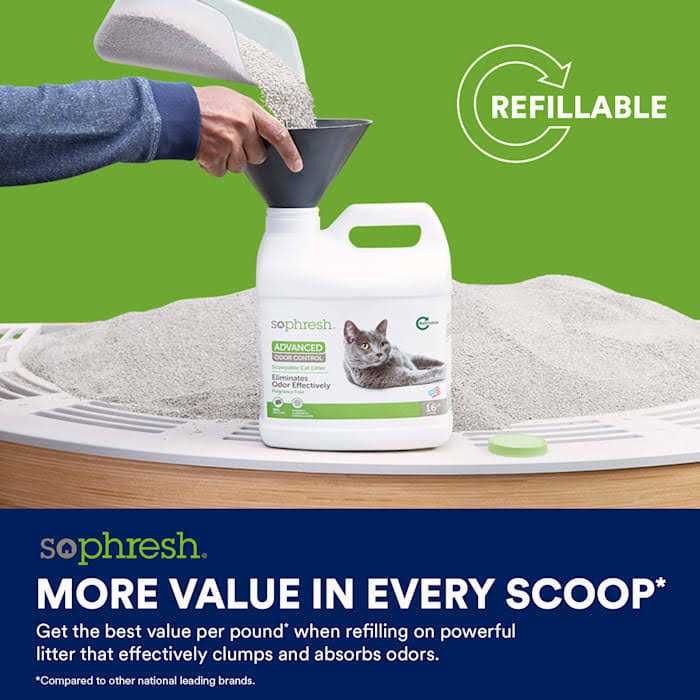 Advanced Odor Control Scoopable Cat Litter V55179