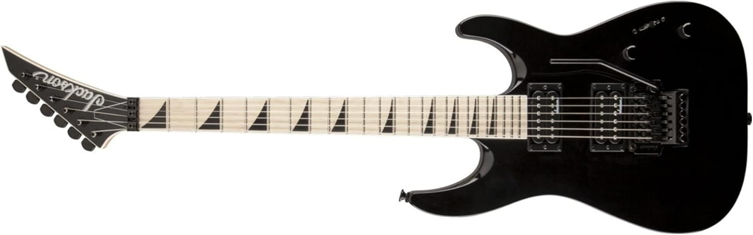 Gloss Black 6-String Electric Guitar with Hardshell Case X653