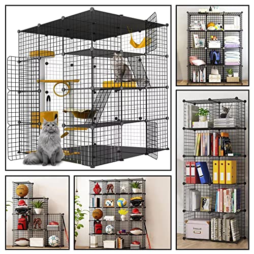 Large Cat Cage Metal Wire Playpen O527449