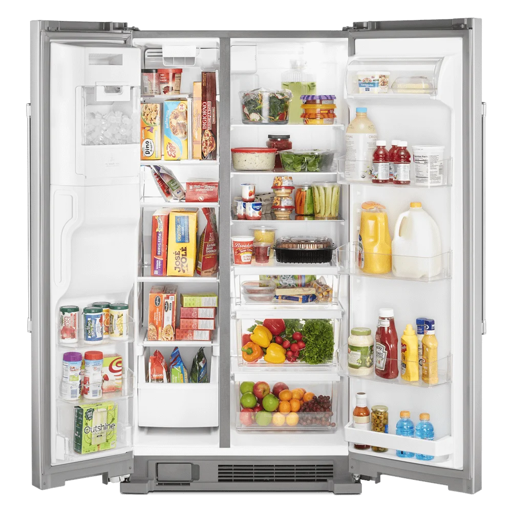 36" Wide 24.5 Cu. Ft. Side By Side Refrigerator Stainless Steel K48828