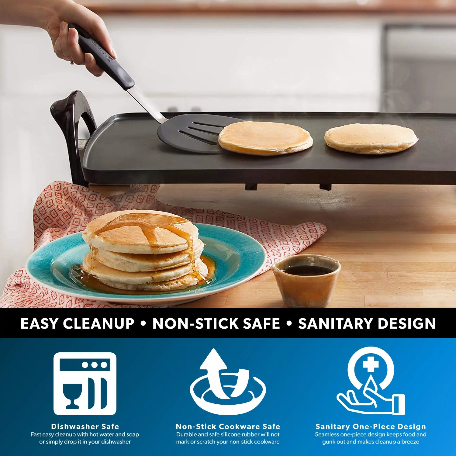 3-Piece Silicone Turner Spatula Set D390