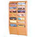 Black Mahogany Light Oak 14 Pocket Magazine Rack X177373