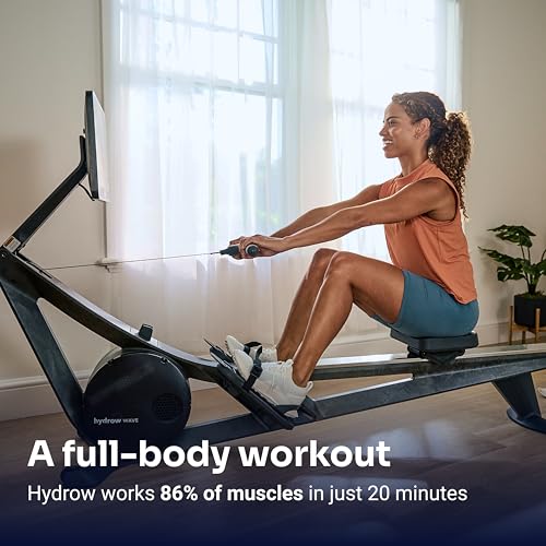 Wave Rowing Machine with 16" HD Touchscreen & Speakers - Foldable C8927