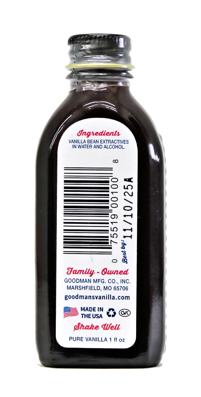 Pure Vanilla Extract 1oz H84851