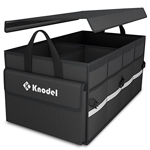 Collapsible Car Trunk Organizer with Lid, Black A83036