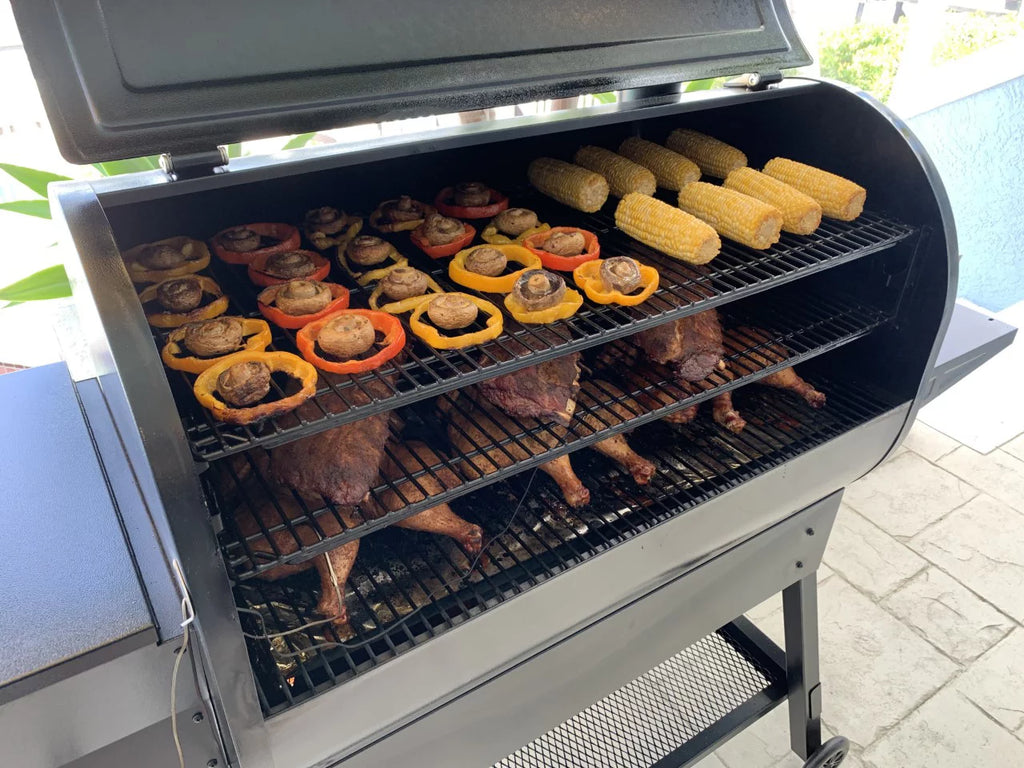 1500 Square Inch Pellet Grill and Smoker with 3 Cooking Racks M926407