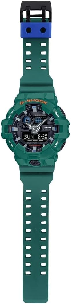 Green Digital Analog Resin Band Watch R95630