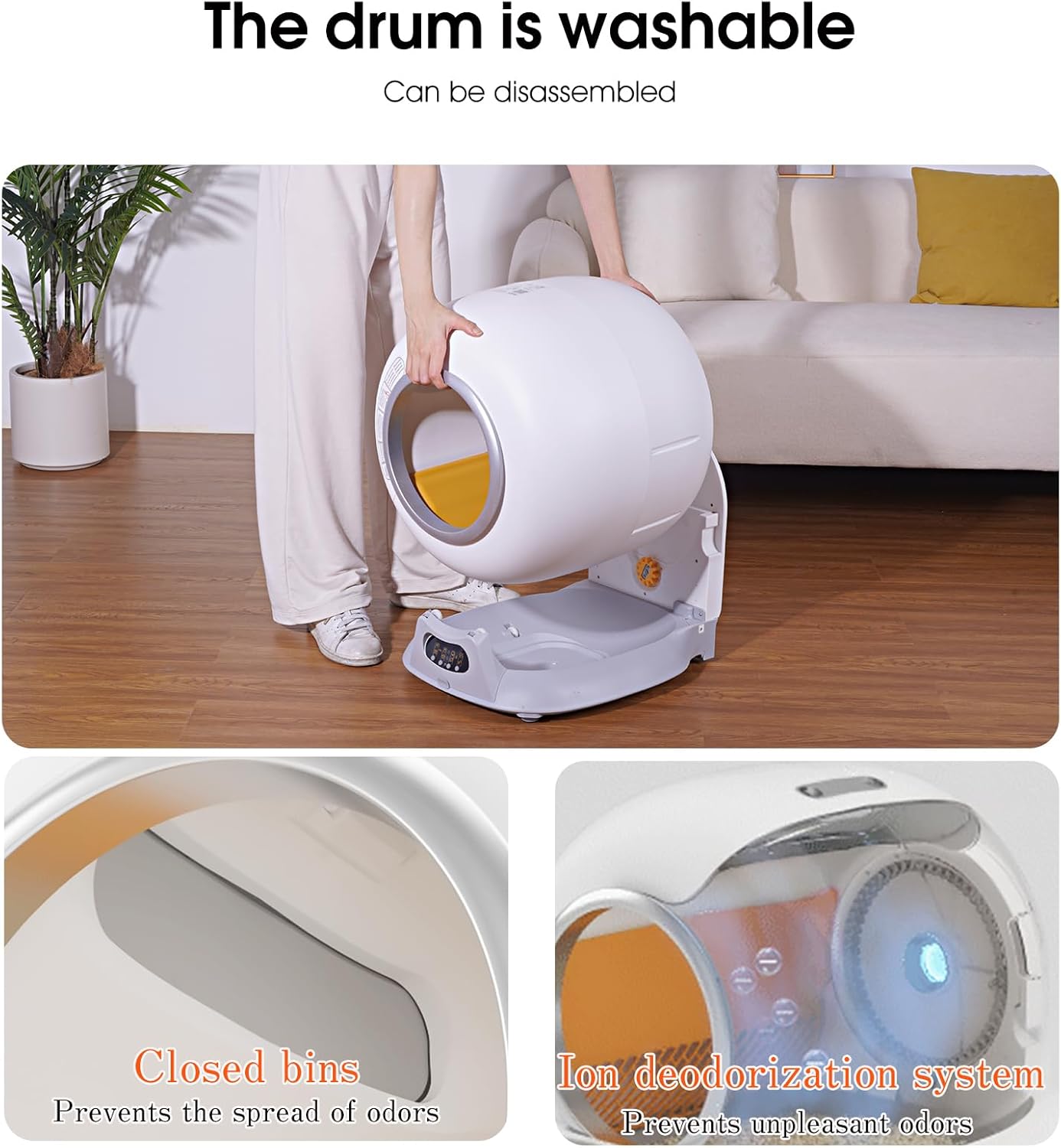 Self-Cleaning Automatic Cat Litter Box with App Control Z900408