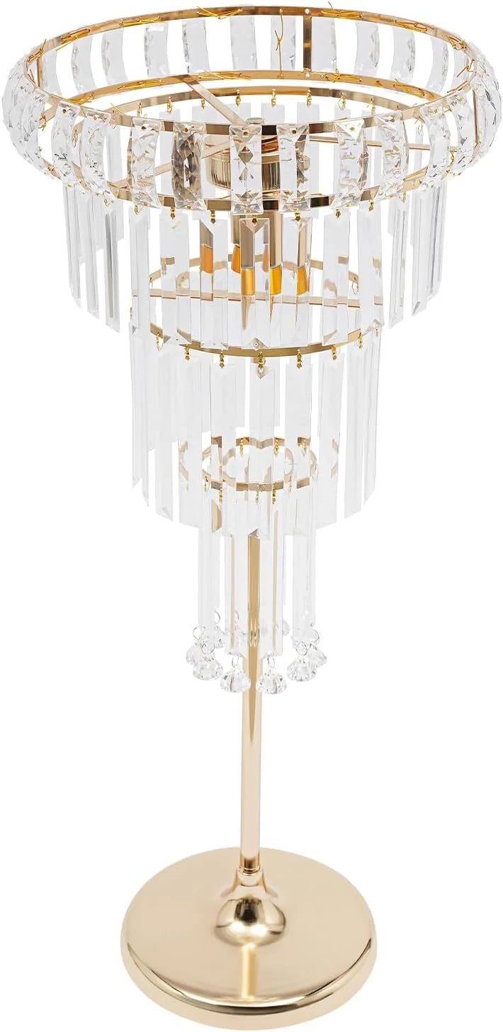 Gold 4-Tier Crystal Flower Stand C53143
