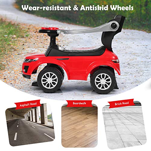 3 in 1 Ride on Push Car with Parental Handle (Pink) L557