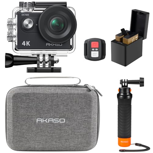4K30fps Action Camera with 128GB MicroSDXC U3 Memory Card Accessories Kit Ultra HD 131FT Waterproof Camera EIS WiFi Remote Control 4X Zoom Underwater Camera M309