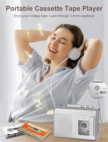 Portable Cassette Player Recorder with Bluetooth Transmitter M899