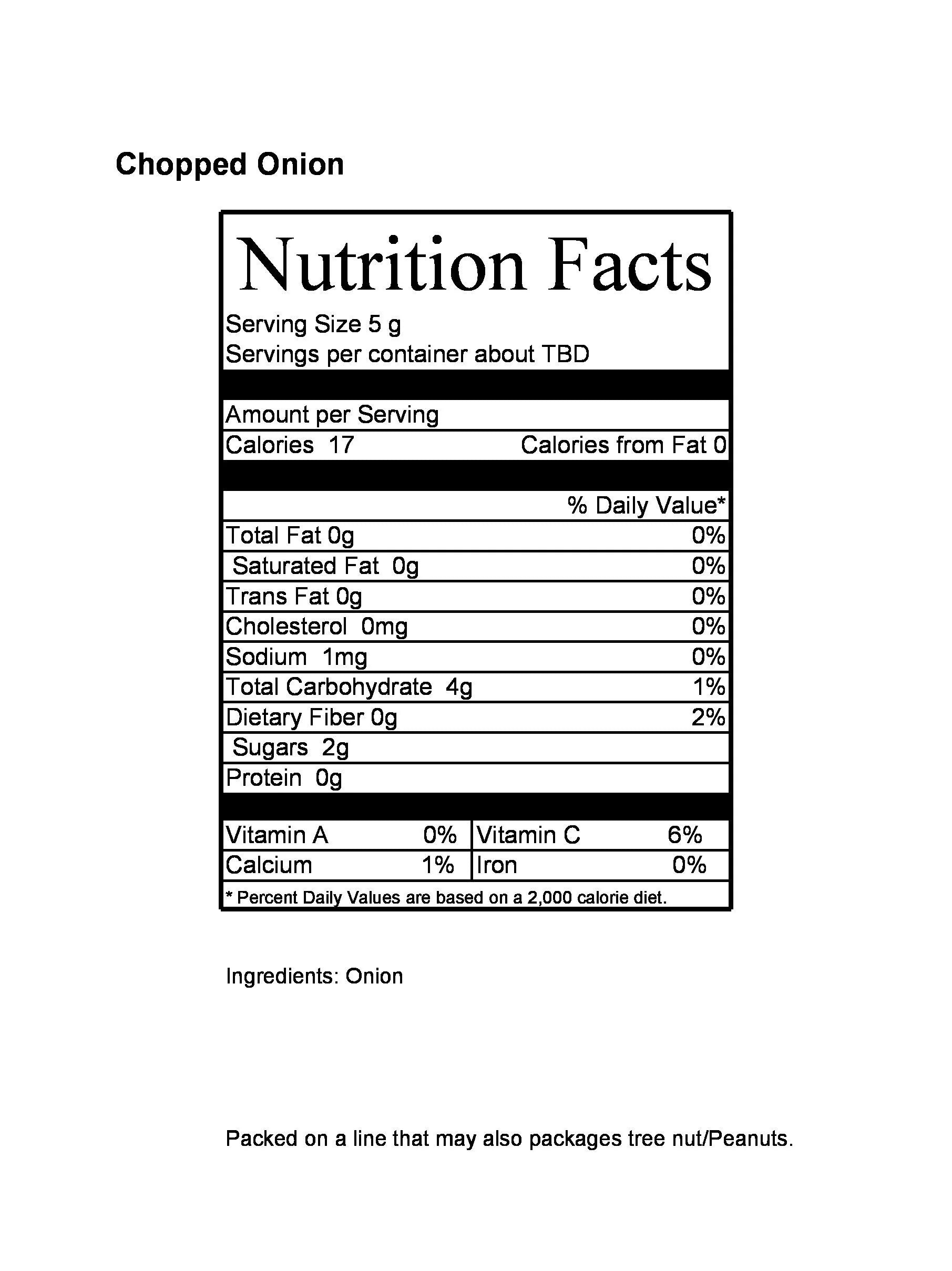 Dried Chopped Onion 28 Oz Jumbo Container Jar J59948