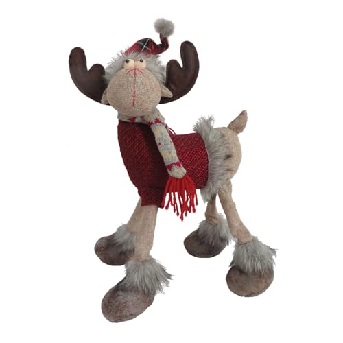 16" Christmas Moose Plush H184