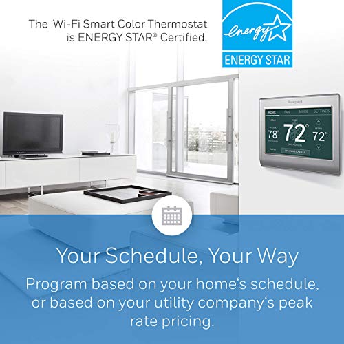 Gray Wi-Fi Smart Thermostat, 7 Day Programmable, Touch Screen Z740