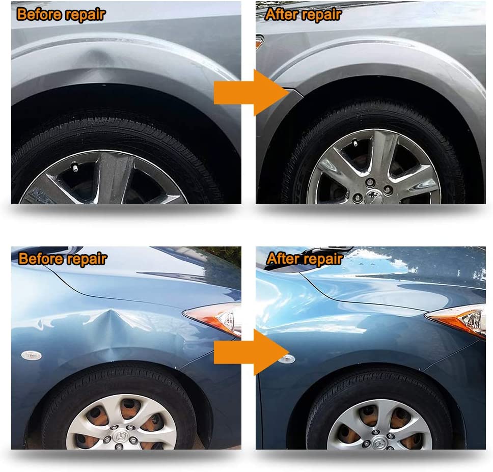 Auto Body Repair Tool Kit with Double Pole Bridge Dent Puller and Glue Set H45212