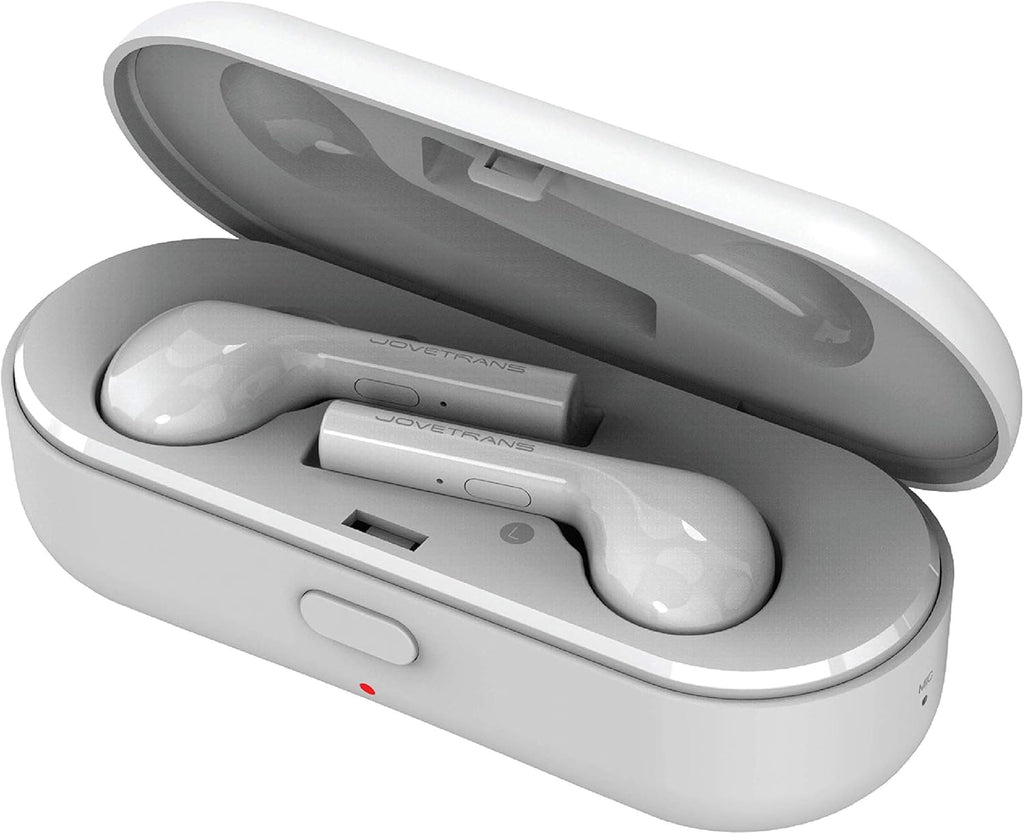 Portable Wireless Language Translator Earbuds (White) L40496