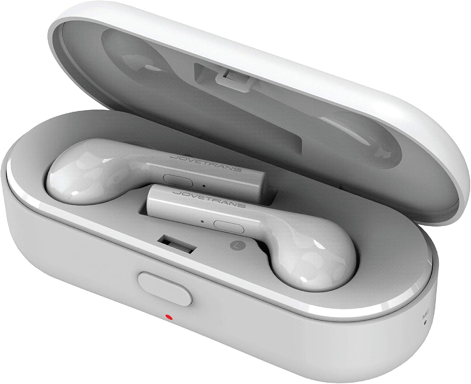 Portable Wireless Language Translator Earbuds (White) L40496
