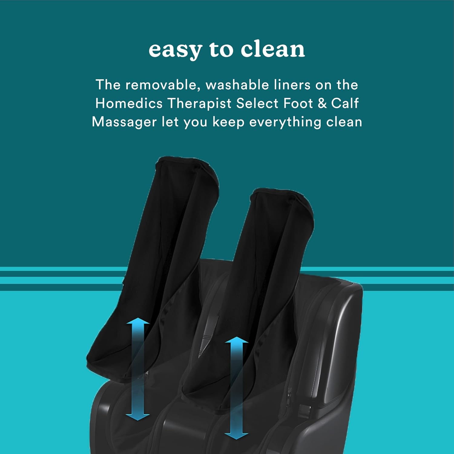 Black Foot and Calf Massager with 4 Programs, 3 Intensities, Adjustable Tilt, Washable Liners N910