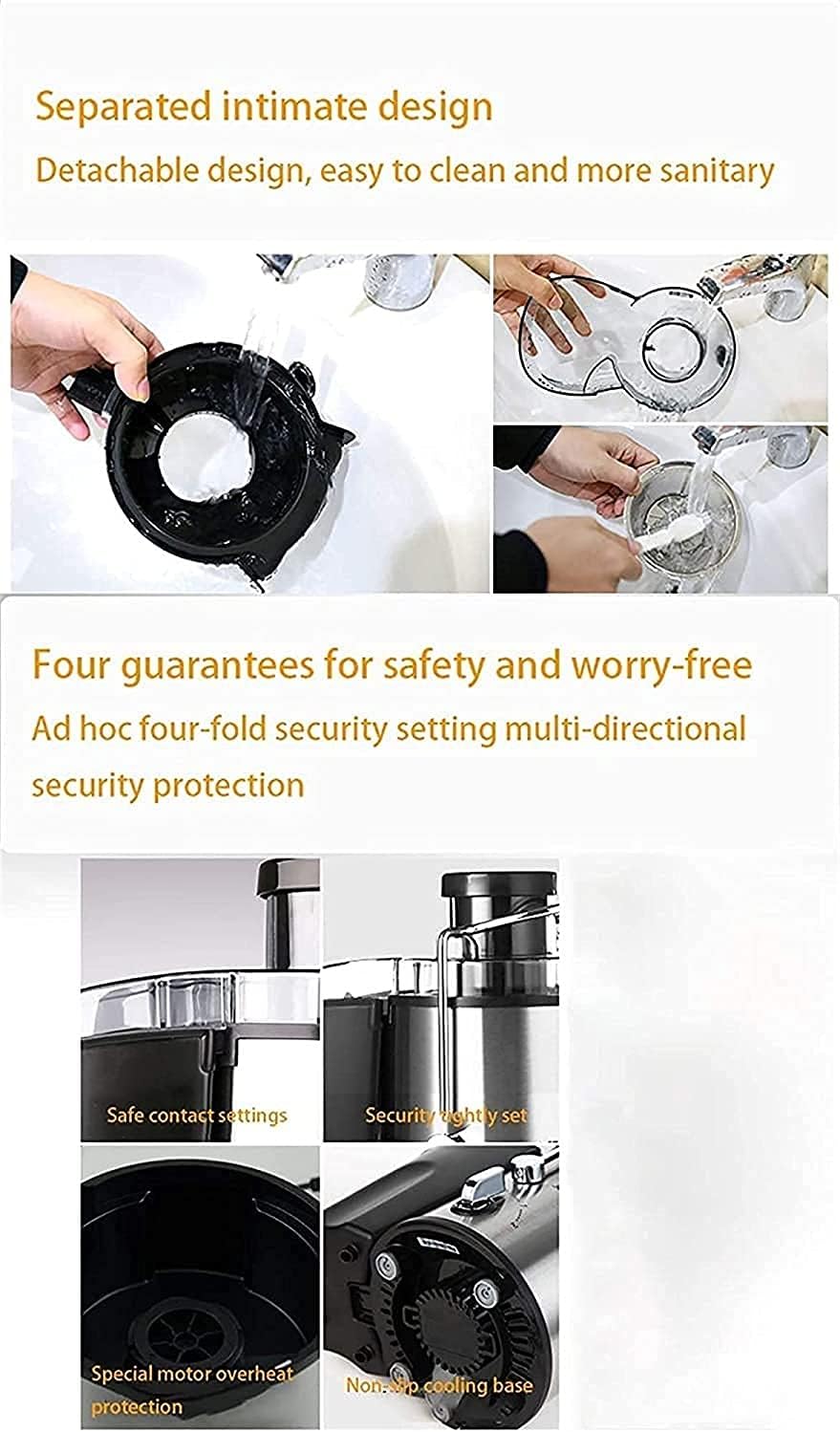 Stainless Steel Centrifugal Juicer Machine with Wide 3” Feed Chute J360