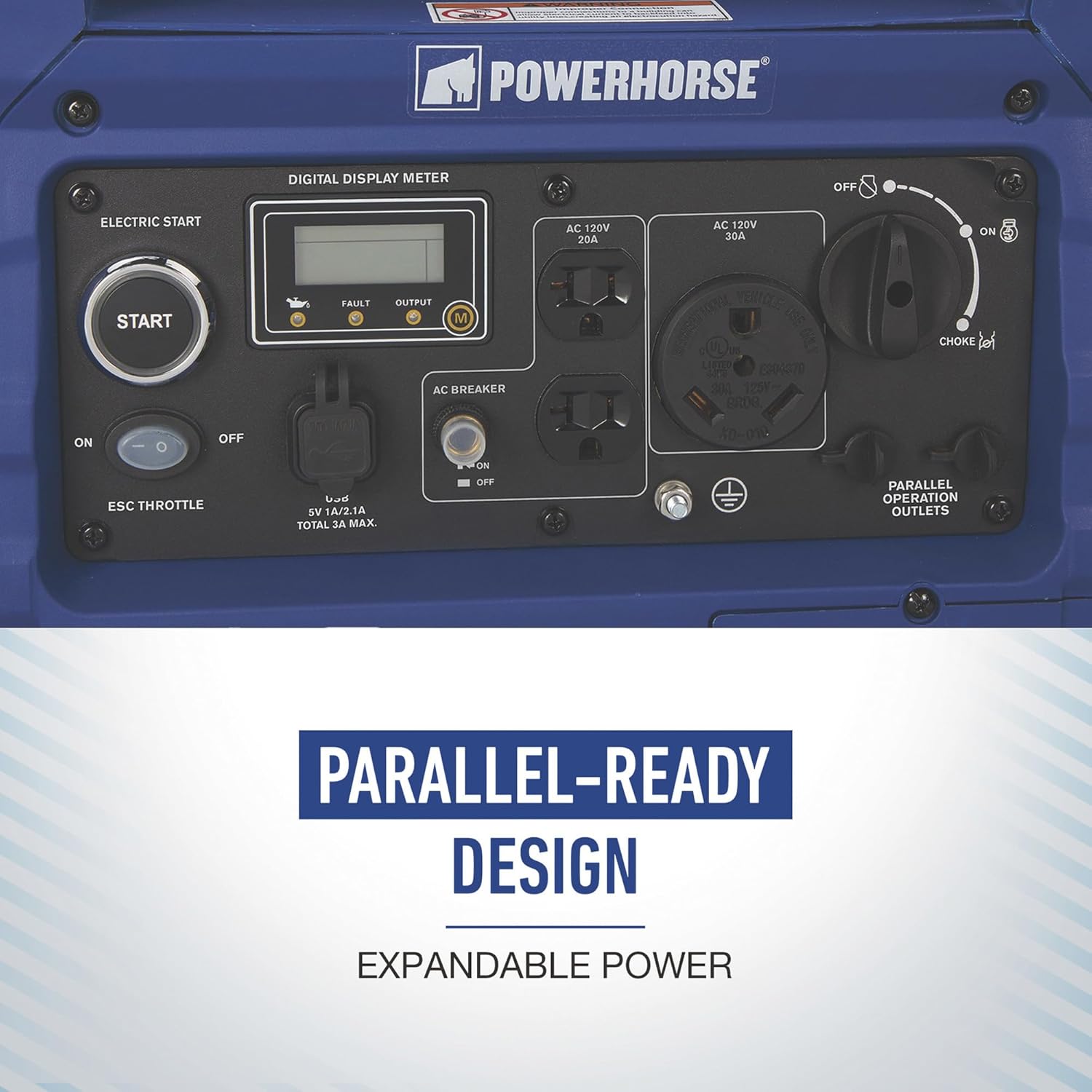 4500 Surge Watts 3500 Rated Watts Electric Start Inverter Generator D6040