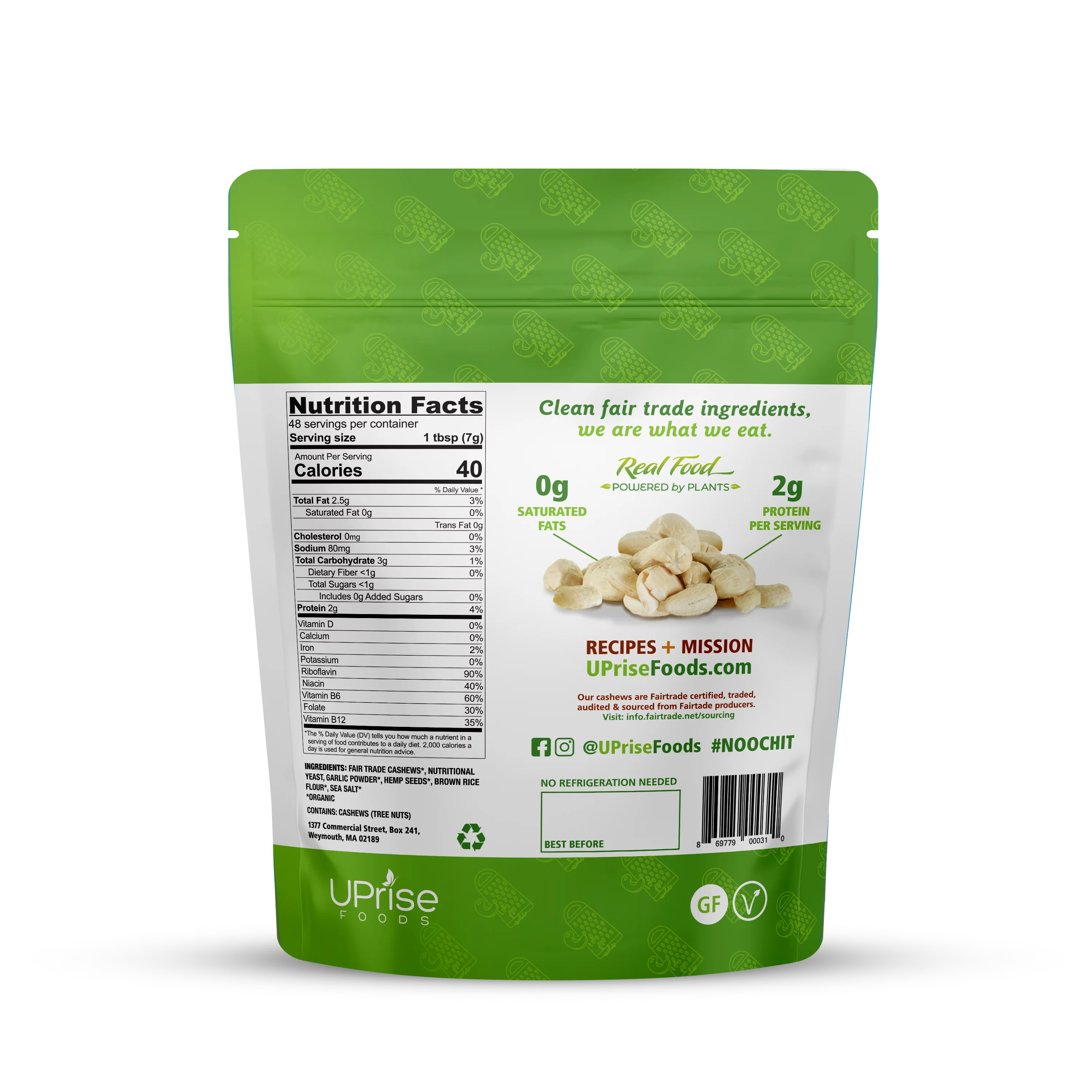 Dairy-Free Cashew Grated Cheeze 12oz P9936